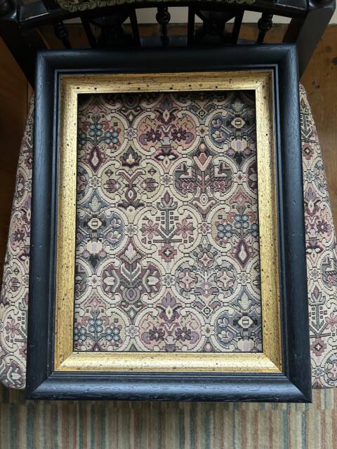 Black & Gold Marbled Wooden Picture Frame - Handmade To Order - image 1