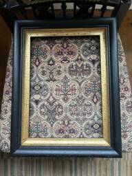 Black & Gold Marbled Wooden Picture Frame - Handmade To Order - thumbnail 1