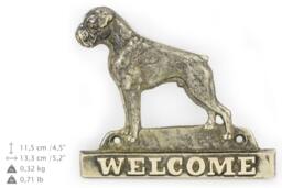 Boxer - Uncropped, Dog Welcome, Hanging Decoration, Limited Edition, Artdog