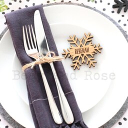 Christmas Personalised Snowflake Place Names Decorations - thumbnail 3