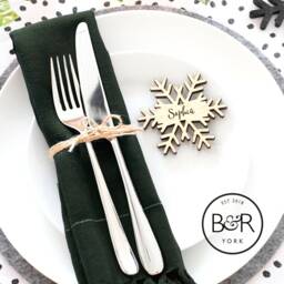 Christmas Personalised Snowflake Place Names Decorations - thumbnail 2