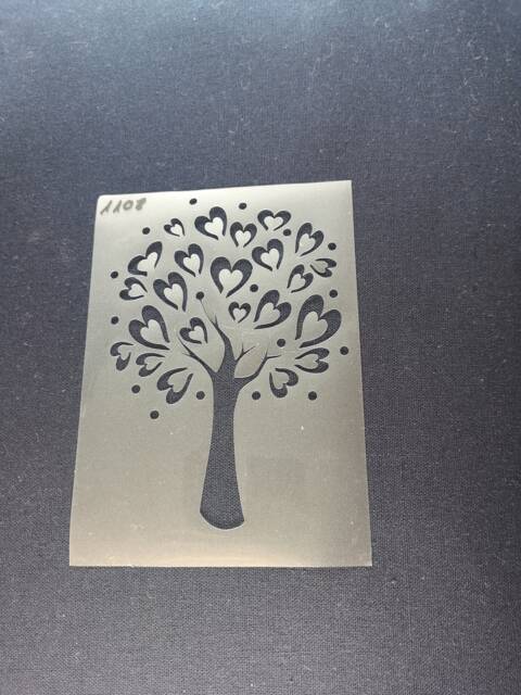 Heart Tree Stencil, Flexible, Reusable, 125Micron, Wall Decor, Home Decor, Furniture Painting, Card Making, Craft Stencil From Bitofeverythingbyb