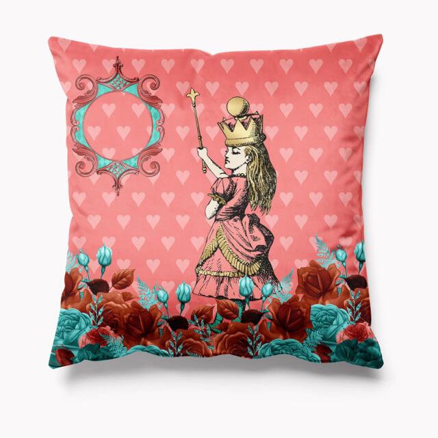 Outdoor Garden Cushion - Alice in Wonderland Coral Waterproof Water Resistant Pillows 18 - image 1
