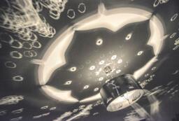 Modern Lamp, Unusual Design, Ceiling Light Wind - thumbnail 1