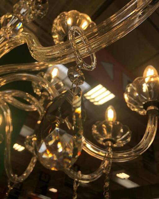 Drops, Chain Or Hanging Crystals, Spare Parts For Chandeliers in Murano Glass