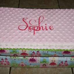Princess Custom Embroidered Nap Mat Cover & Blanket - thumbnail 4