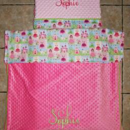 Princess Custom Embroidered Nap Mat Cover & Blanket - thumbnail 2