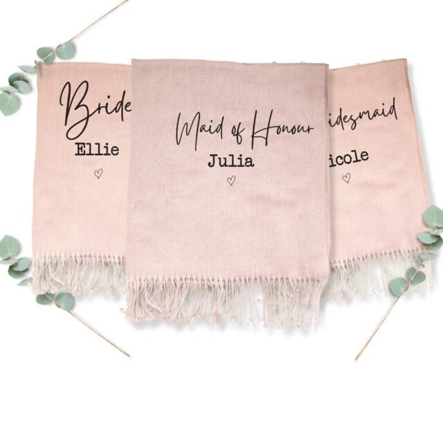 Maid Of Honour Present, Personalised Blanket, Gift For Gift, Gifts Friends - image 1