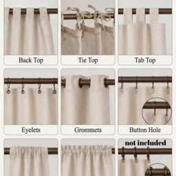 Customized Linen Cafe Curtain 1 Panel Linen Sabby Chic Curtains Extra Long Curtain Natural Window Washed Drapes - thumbnail 4