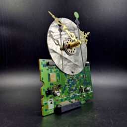 Recycled Computer Part Desk Clock Geek Tech Gift - thumbnail 2
