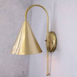 Brass Bedside Wall Lamp, Sconce For Living Room, Lighting, Light, Lamp Vanity Light Fixture - thumbnail 3