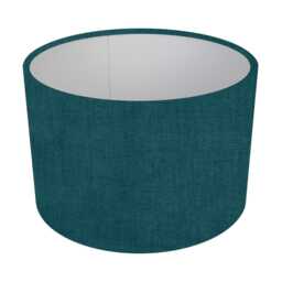Handmade Drum Lampshade, Ashley Wilde Finley Fabric, Teal, Denim, Pistachio - thumbnail 3