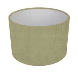 Handmade Drum Lampshade, Ashley Wilde Finley Fabric, Teal, Denim, Pistachio - thumbnail 1