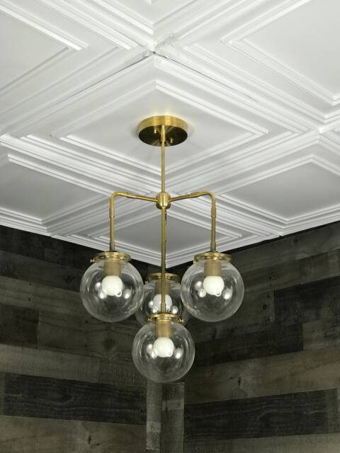 Loco Modern Sputnik 4 Light 6 Inch Globe Mid Century Industrial Chandelier - image 1