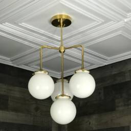 Loco Modern Sputnik 4 Light 6 Inch Globe Mid Century Industrial Chandelier - thumbnail 3