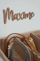 Wooden Name. Decoration For Baby's Or Child's Room. Personalized Decor. Wall - thumbnail 1