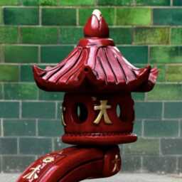Concrete Lantern Figurine Stone Japanese Pagoda Indoor Zen Ornament Curved Yard Cement Garden Decor Outdoor Statues Asian Style Gift - thumbnail 3