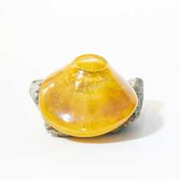 Handmade Blown Glass Vase With Rock By Reko Sullivan, Artist - thumbnail 2