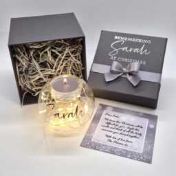 Personalised Birthday Gift Candle Tealight Holder, Light Up Set For Women, Keepsake 18Th 21st 30Th 40Th 50Th 60Th 70Th 80Th 90Th - thumbnail 4