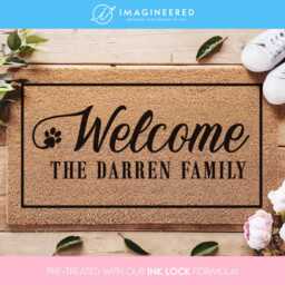 Dog Family Name Doormat - Personalized With Paw Prints Custom Welcome Mat Owner Gift Door - thumbnail 4