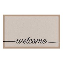 Beige Welscribble Indoor & Outdoor Doormat - Long Lasting Welcome Door Mat Easy To Clean Anti-Slip Dirt Trapper Front - thumbnail 3