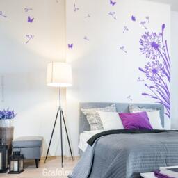 Wall Sticker Dandelion With Flying Seeds & Butterflies Wz322 - thumbnail 2