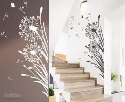 Wall Sticker Dandelion With Flying Seeds & Butterflies Wz322 - thumbnail 1
