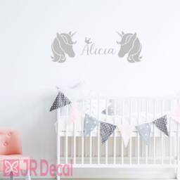 Unicorn Name Wall Decal, Personalized Nursery Decor - thumbnail 3