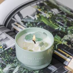Crystal Scented Candle Scilla Rose Soy Wax With Aventurine & Citrine - thumbnail 1