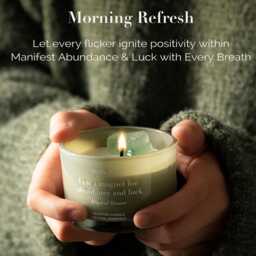 Crystal Scented Candle Scilla Rose Soy Wax With Aventurine & Citrine - thumbnail 2