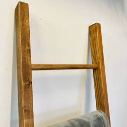 Handmade Wooden Blanket Ladder/Towel - Custom Sizes & Finishes Rustic Home Decor Free UK Delivery - thumbnail 3