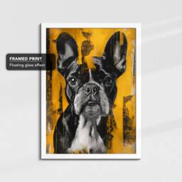 Maltese Dog Pet Abstract Framed Poster Print & Canvas Wall Decor Art Painting Bedroom Home Living Room Funny Animal Lover Gift - thumbnail 3