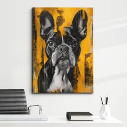 Maltese Dog Pet Abstract Framed Poster Print & Canvas Wall Decor Art Painting Bedroom Home Living Room Funny Animal Lover Gift - thumbnail 1