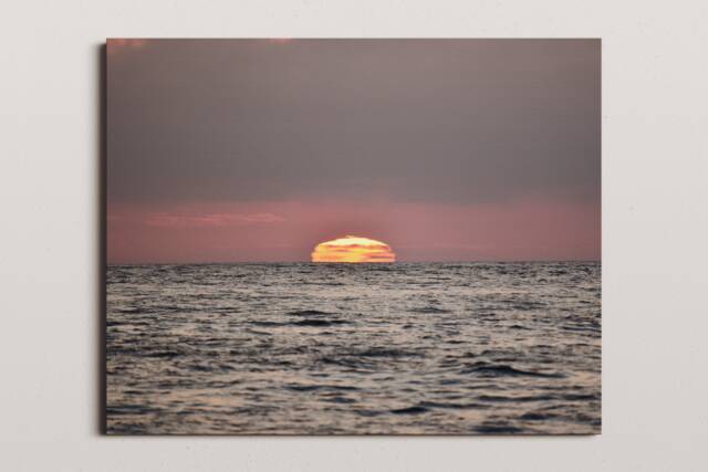 Sunset Beach Photo Print, San Diego Ocean Wall Art - image 1