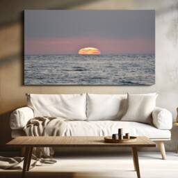 Sunset Beach Photo Print, San Diego Ocean Wall Art - thumbnail 2