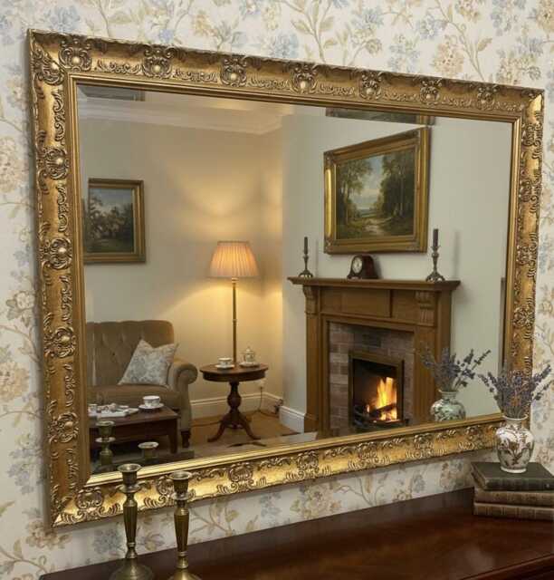 Large Antique Gold French Framed Decorative Rococo Ornate Opera Wall Mirror - Choice Of Size Premium Quality Free P&p - image 1