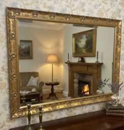 Large Antique Gold French Framed Decorative Rococo Ornate Opera Wall Mirror - Choice Of Size Premium Quality Free P&p