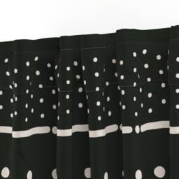 Boho Tribal Curtain Panel - African Inspired Bohemian Black & White Custom Mudcloth Bone On By Domesticate - thumbnail 3