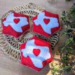 Texas Christmas Ornament - Handmade Holiday Decoration - thumbnail 2