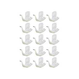 Swans Fabric Wall Stickers. Removable & Reusable
