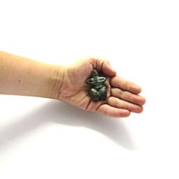 Free Shipping Of One Small Bronze Cycladic Decorative Woman Idol, Abstract Form , Fat Woman Prehistoric Idol - thumbnail 2
