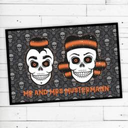 "Floor Mat ""Rockabilly Skulls" - thumbnail 2