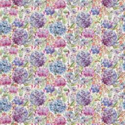 Voyage - Hydrangea Cream/Grape Beautiful Watercolour Meadow Floral Cushion Cover Handmade Throw Pillow Designer Home Decor - thumbnail 3