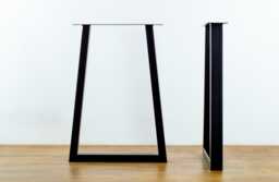 "steel Dining Table Legs , 28"" Trapezoid-In Legs, Base Width 24"", Height 26"" - 30"