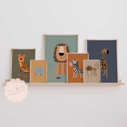 Safari Animal Prints Set, Jungle Prints, Nursery Decor, Safari Baby Nursery, Wall Art, Jungle Decor Nursery - thumbnail 2
