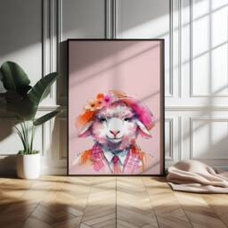 Funky Hipster Animal Prints - Set Of 3 Posters - Maximalist Wall Art Quirky Animals Artwork Style Portrait Decor Colourful Fashion - thumbnail 3