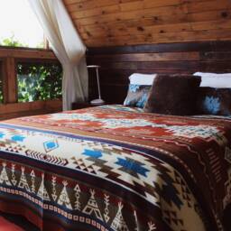 Handmade Alpaca Wool Blanket Southwest Native Design - thumbnail 2