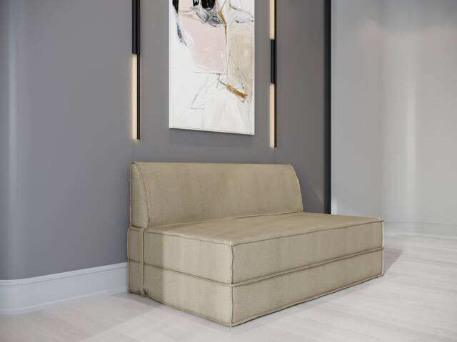 Triple Floor Sofa Bed - Traditional Bench Cushion, Reading Nook Seating - image 1