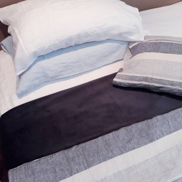 Charcoal Velvet Throw Blanket With Bonus Cushion Cover - Seconds - image 1