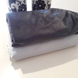 Charcoal Velvet Throw Blanket With Bonus Cushion Cover - Seconds - thumbnail 3